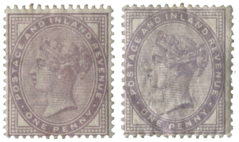 1881 1d LILAC 14 Dots in each Corner