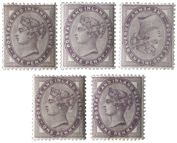 1881 1d LILAC 16 Dots in each Corner