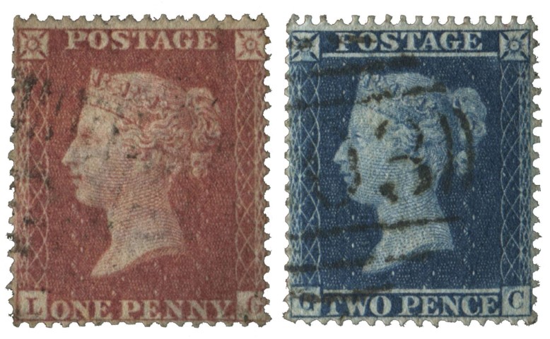 1841-1847 Wmk Large Crown Perf.16 White Paper