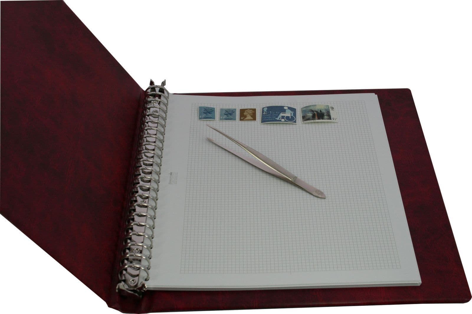 Salisbury Multi-Ring Stamp Album - White pages