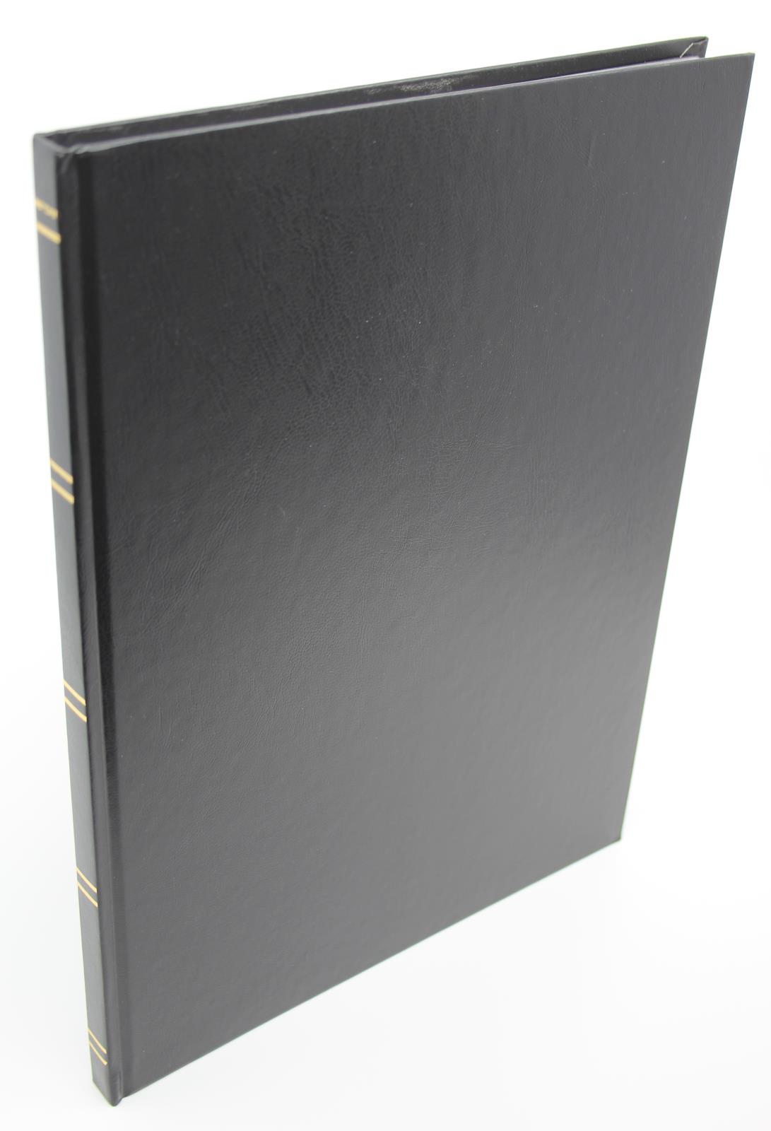 SG STANDARD Black Page Stockbook, A4, 8/16 Page, Black Cover