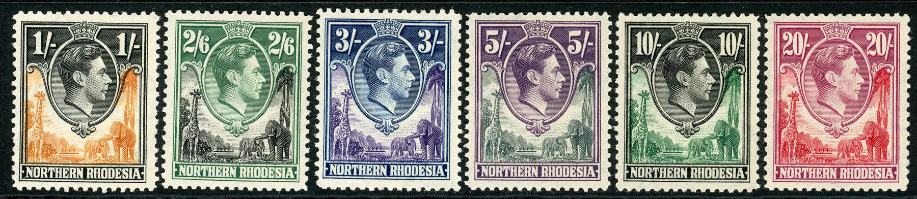 Northern Rhodesia 1938-52 SG.25-45 M/M