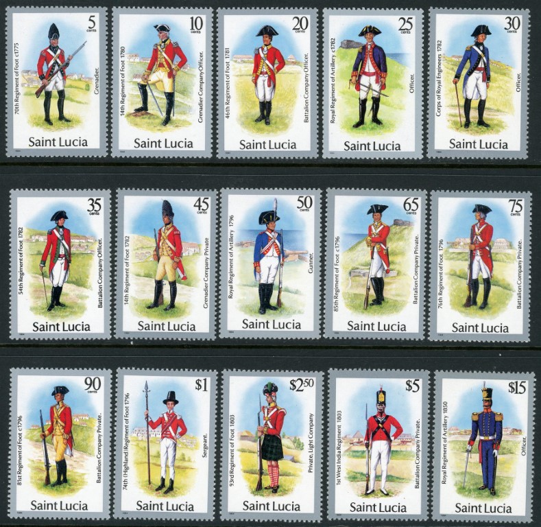 St. Lucia 1985 SG.797-811 U/M