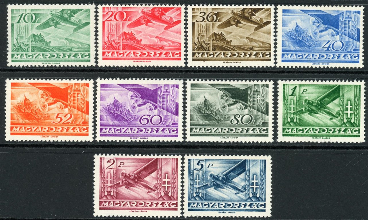 Hungary 1936 SG.580-589 M/M