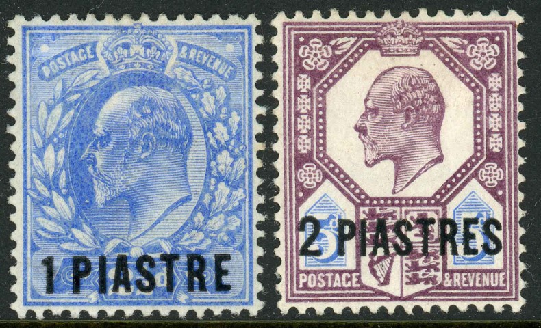 British Levant 1902-05 SG.13-14 M/M