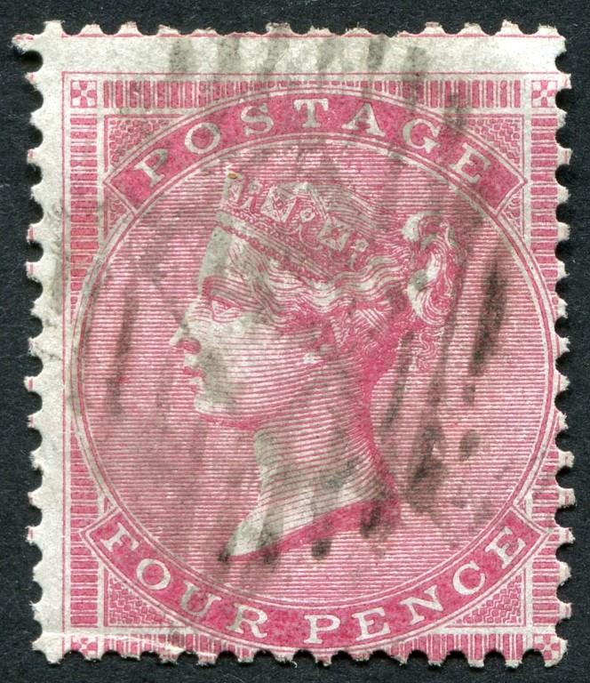 SG62 4d Carmine, very fine light cancel