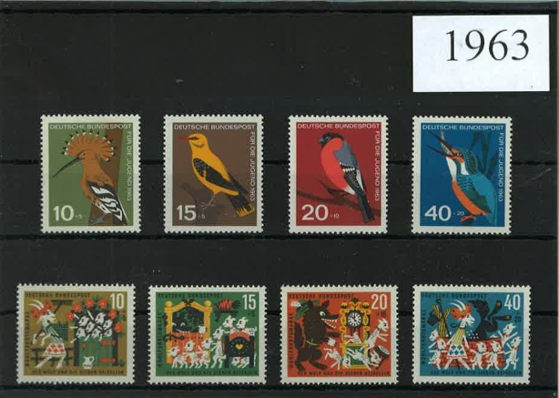 Germany Year Sets 1963 SG1304-1325 -22 Stamps