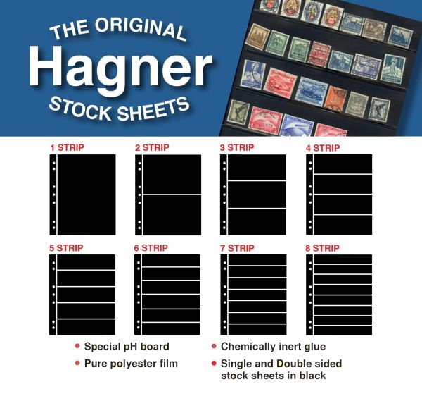 10 Hagner Single Sided Stocksheets