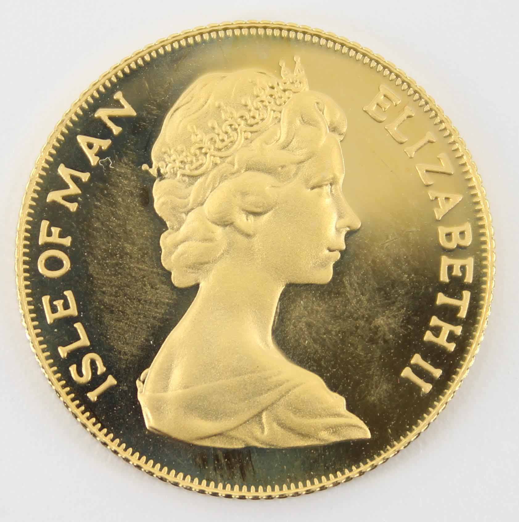 1980 Queen Elizabeth II Sovereign Isle of Man