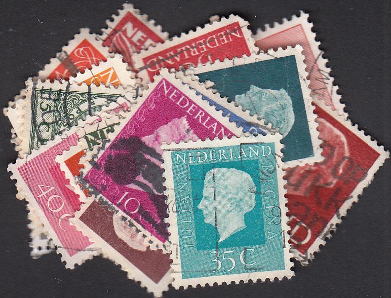 Dutch stamps - Large & small stamps - 25 Stamps