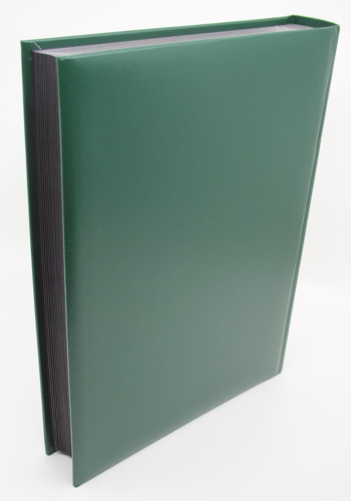 SG LUXURY Black Page Stockbook, A4, 32/64 Page, Green