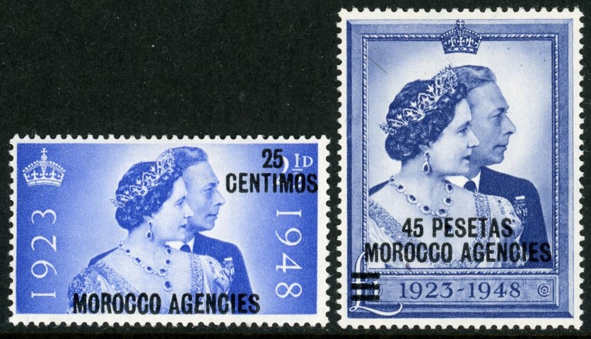 Morocco Agencies / Spanish 1948 SG.176-177 M/M