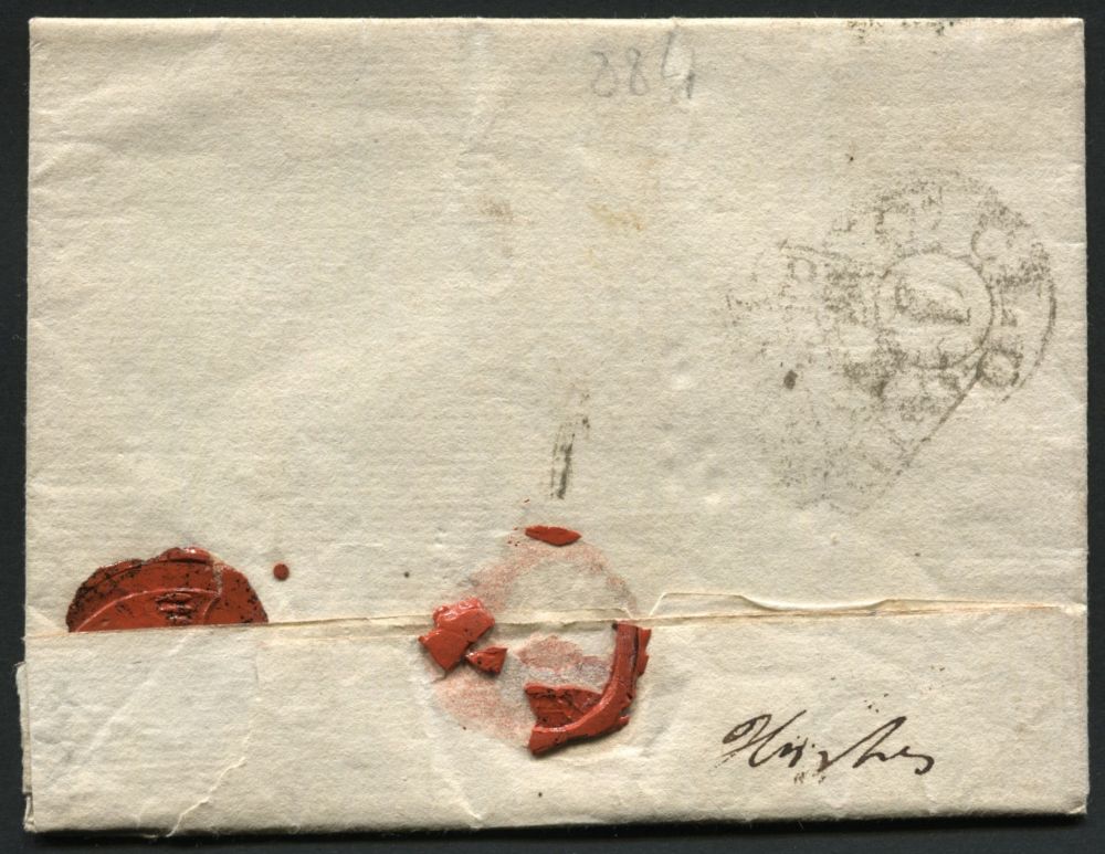 1788 London DOCKWRA Entire Letter, F/U