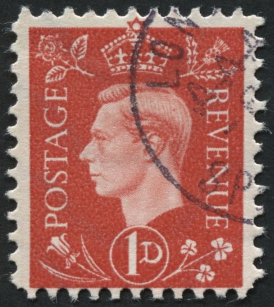 1944 KGVI definitive GB One Penny forgery F/U