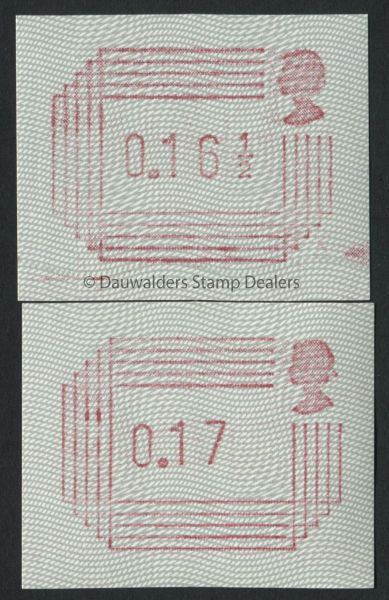 1984 FRAMA Labels Set of 2 values (16p & 17p)