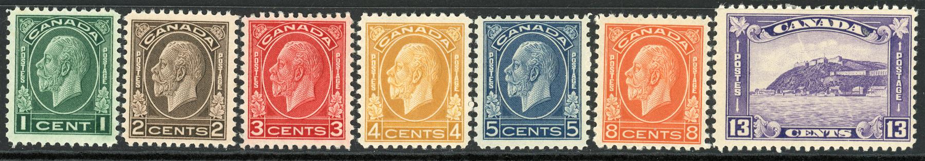 Canada 1932-33 SG.319-325 M/M