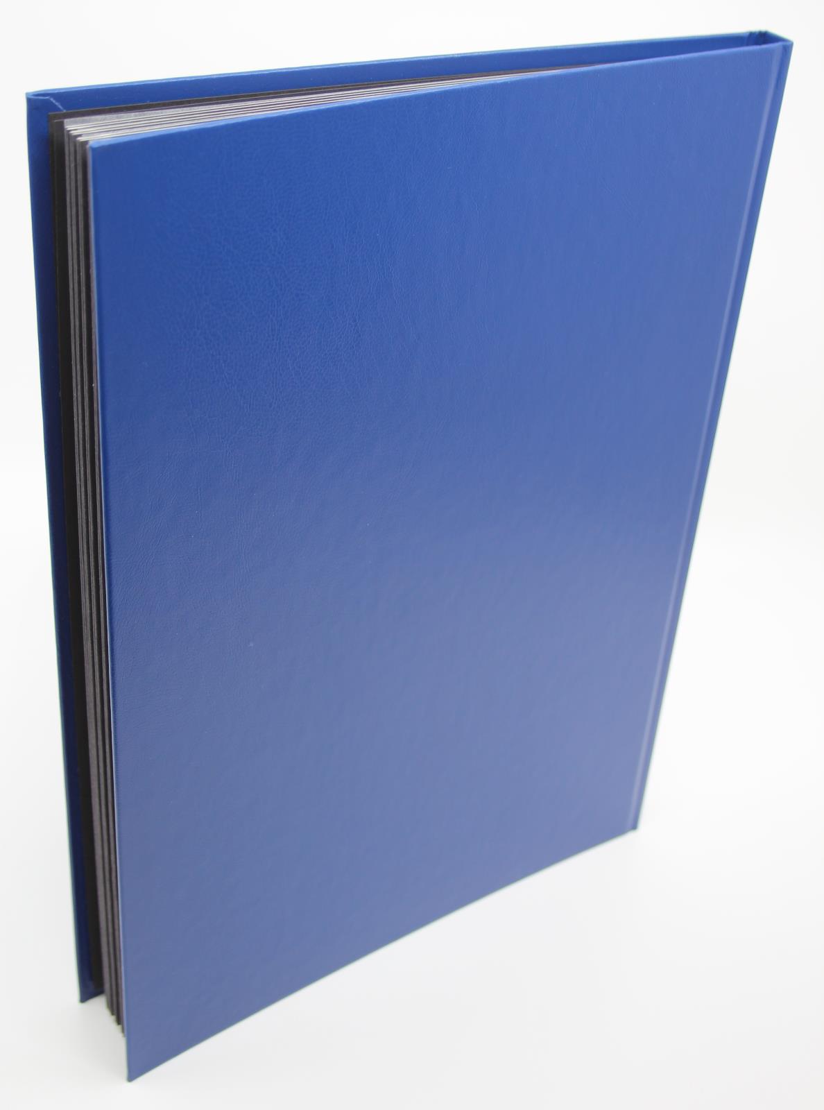 SG STANDARD Black Page Stockbook, A4, 8/16 Page, Blue Cover