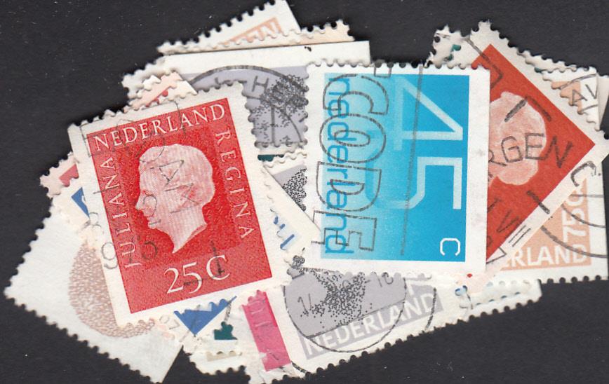 Dutch stamps out of booklets  - 25 Stamps