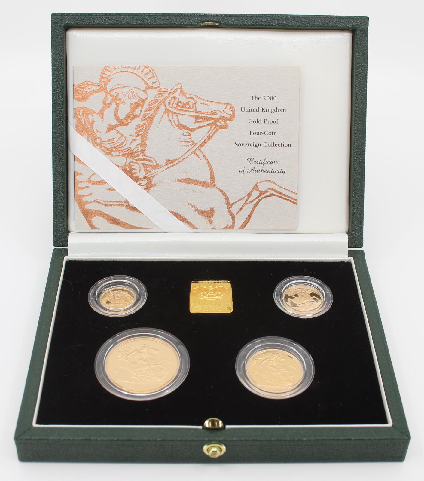 2000 UK Proof Sovereign Four Coin Collection