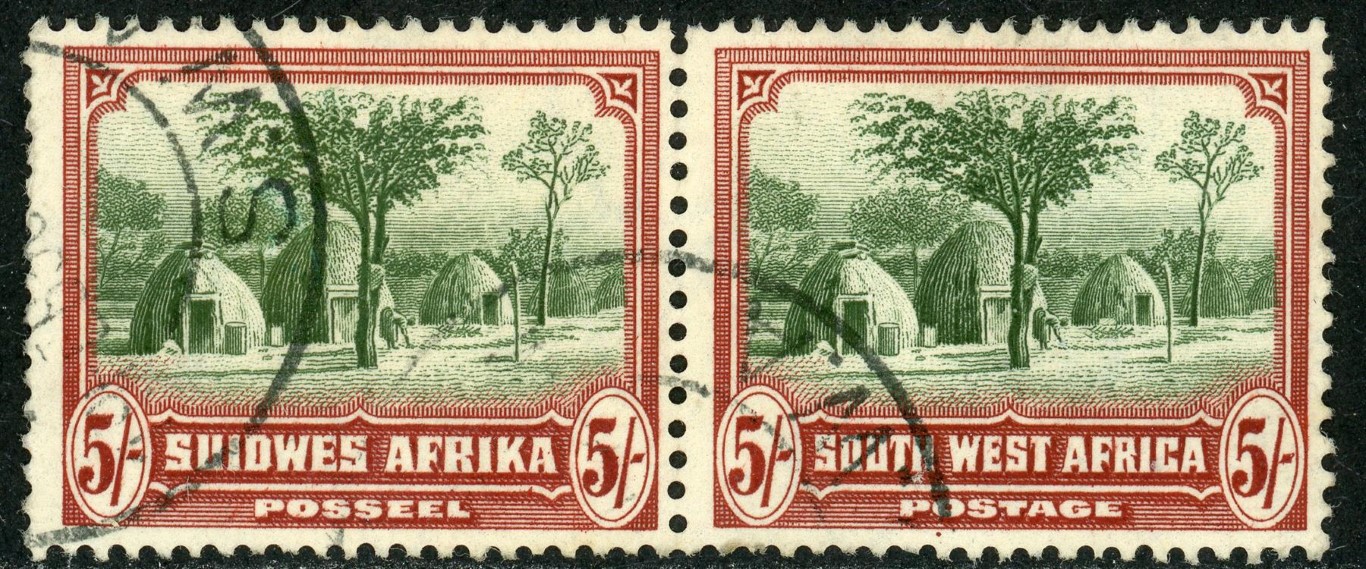 South West Africa 1931 SG.83 F/U pair