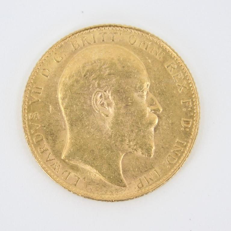 1908 Edward VII Sovereign St. George Dragon