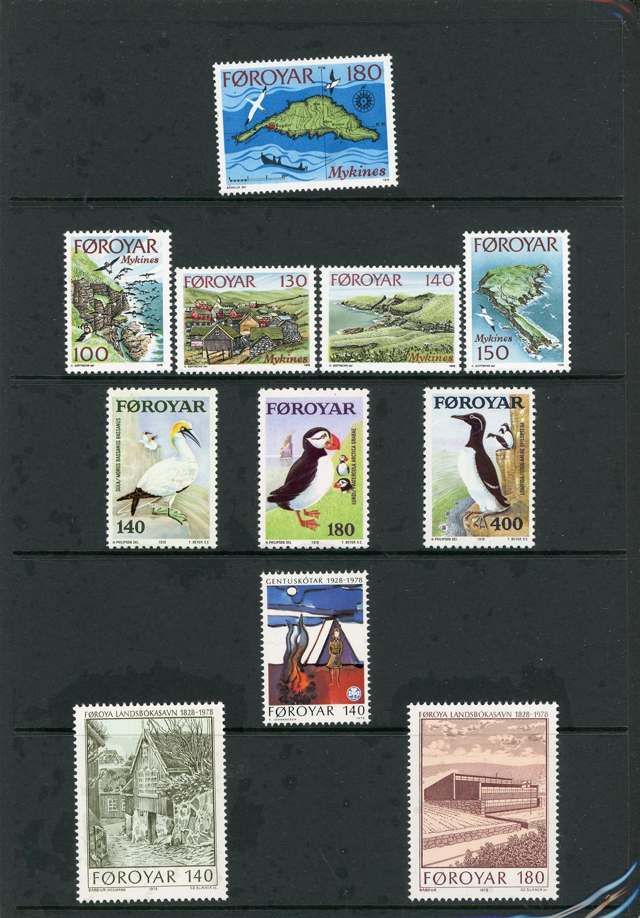 Faroe Islands 1978 Collectors Pack