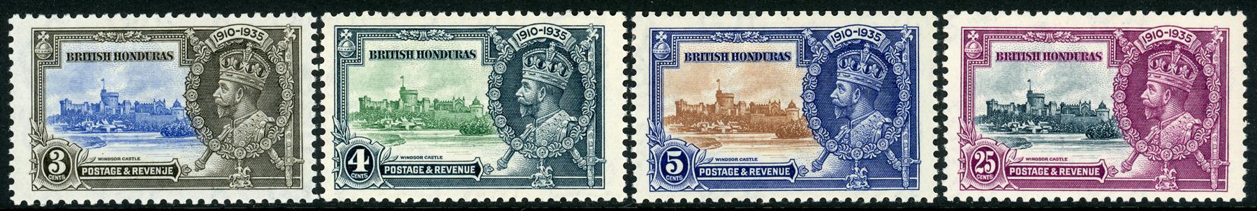 British Honduras 1935 SG.143-146 M/M