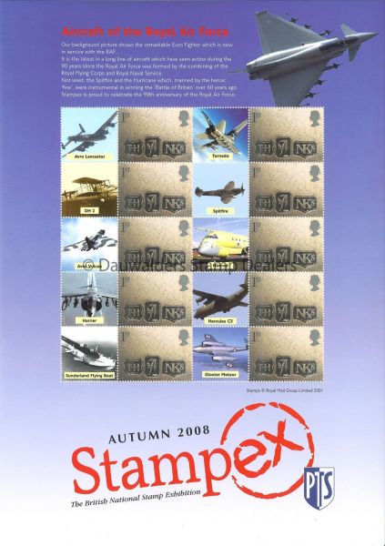 2008 Autumn Stampex Smiler Sheet