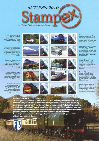 2010 Autumn Stampex Smiler Sheet