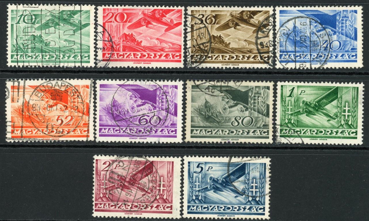 Hungary 1936 SG.580-589 F/U