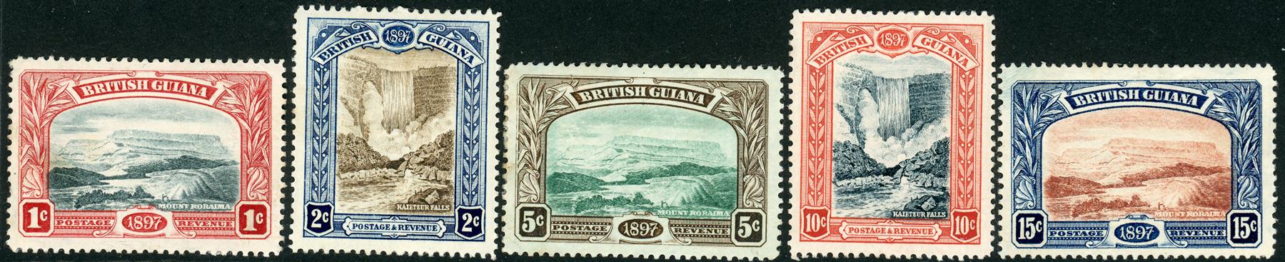 British Guiana 1898 SG.216-221 M/M