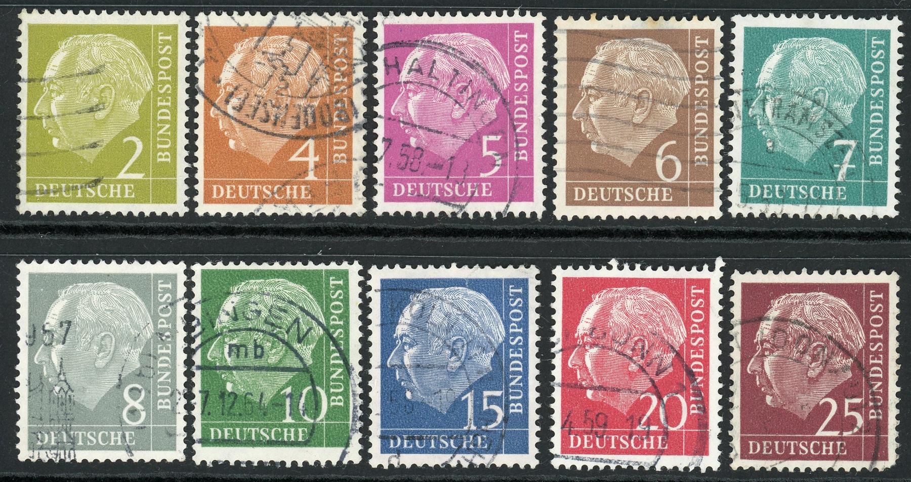 Germany / West 1954-60 SG.1103-1122 F/U