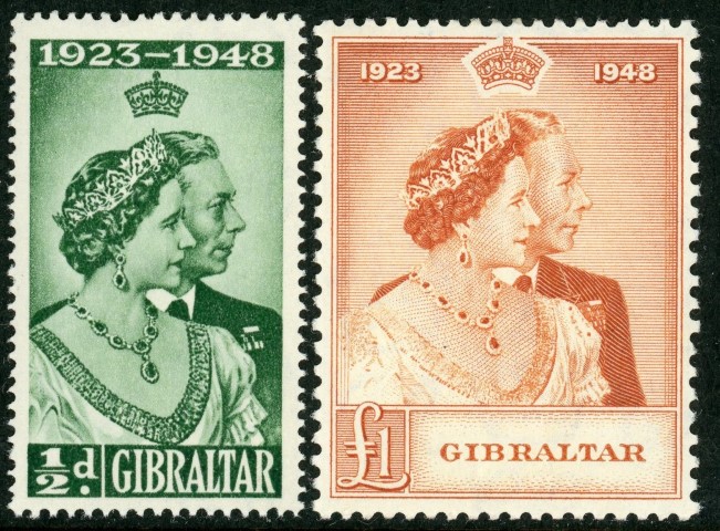 Gibraltar 1948 SG.134-135 M/M