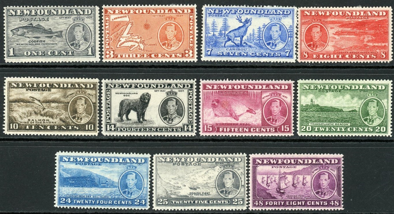 Newfoundfand 1937 SG.257-267 M/M