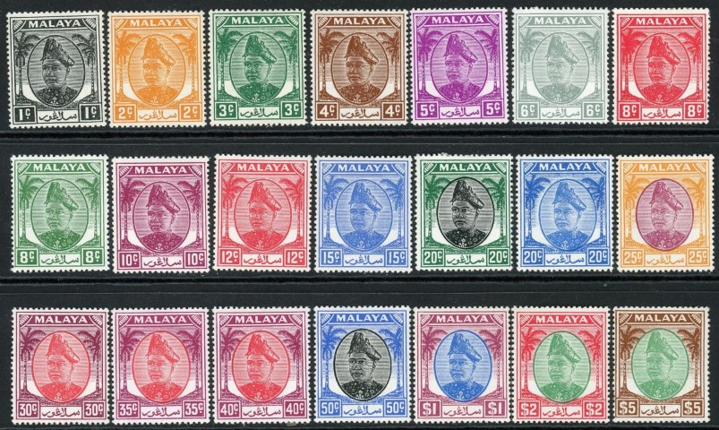 Malaysian States / Selangor 1949 SG.90-110 M/M