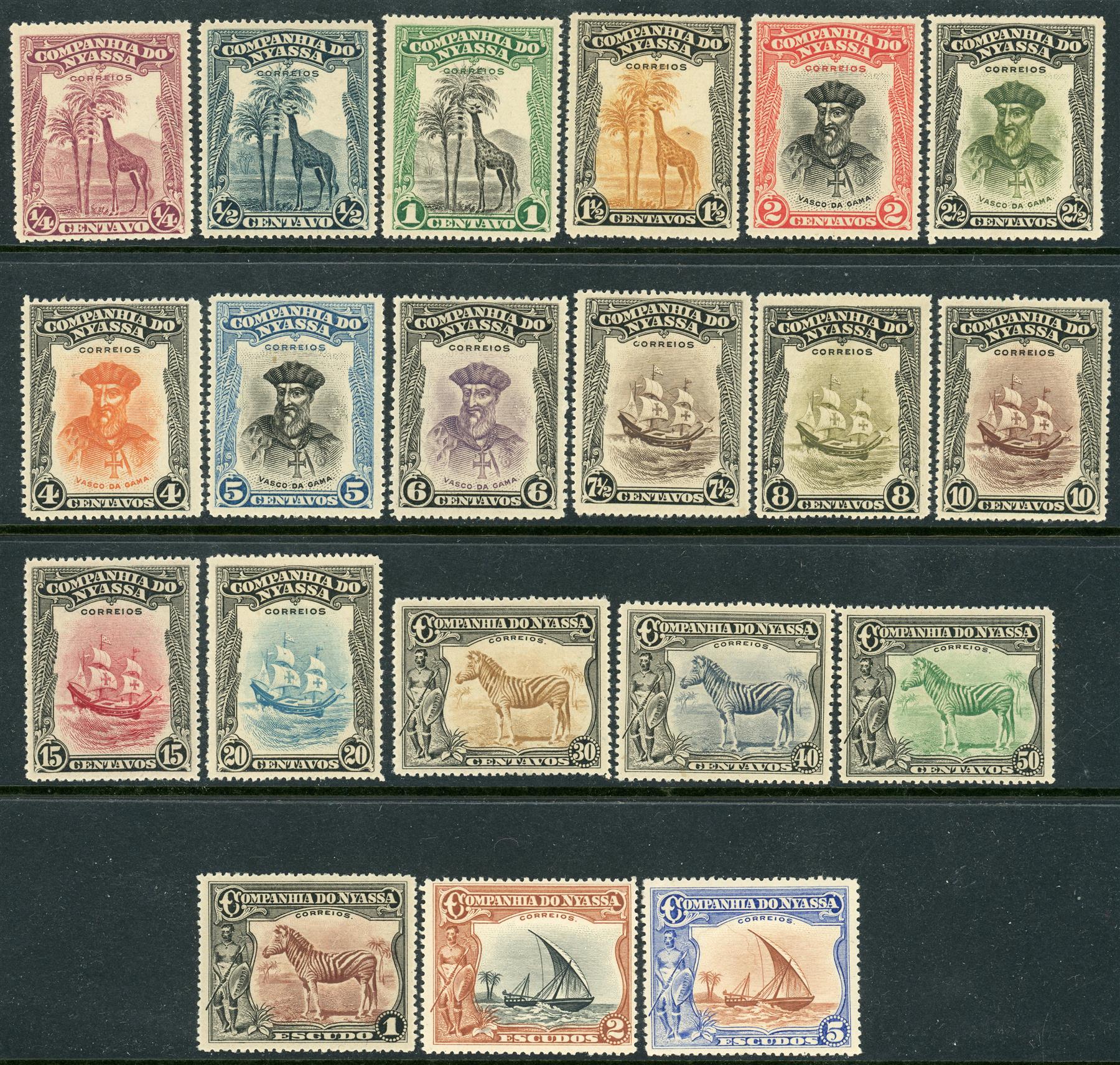 Mozambique / Nyasa Company 1921-23 SG.96-115 M/M