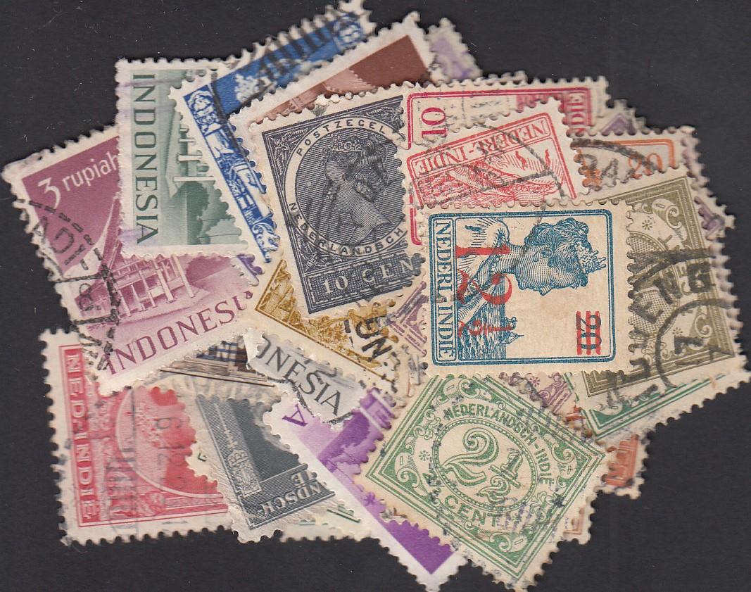 Stamps of the Dutch Indies - 50 Stamps