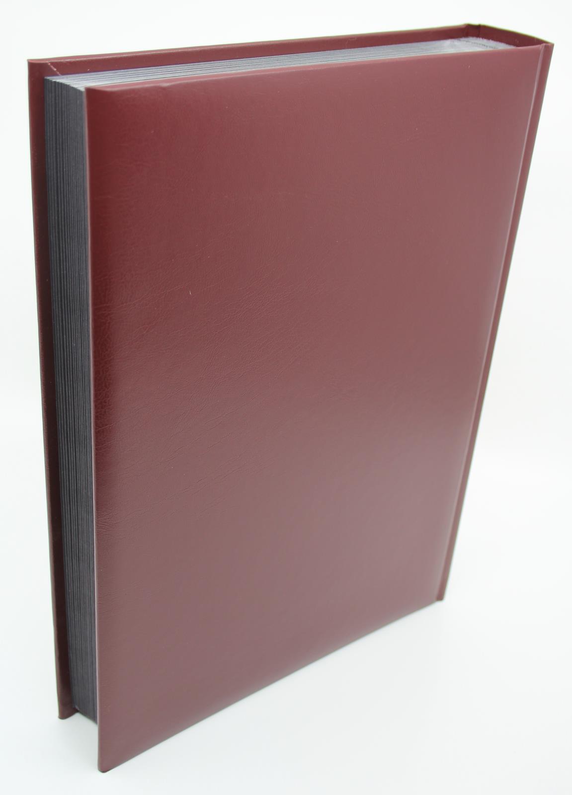 SG LUXURY Black Page Stockbook, A4,32/64 Page, Red