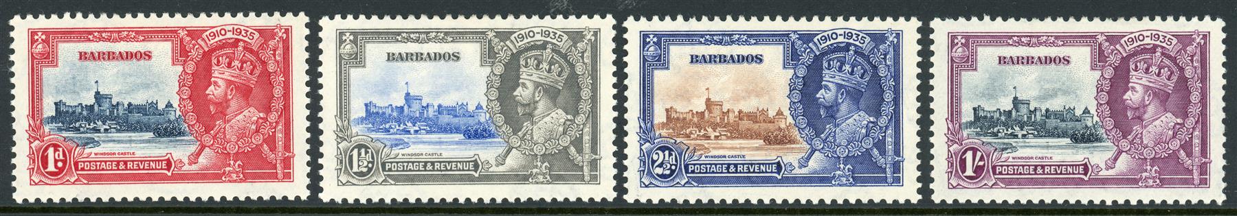 Barbados 1935 SG.241-244 M/M