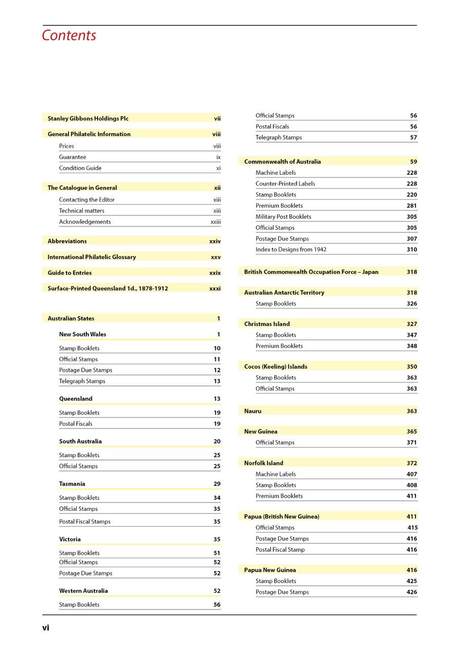 Australia Stamp Catalogue 12th Edition