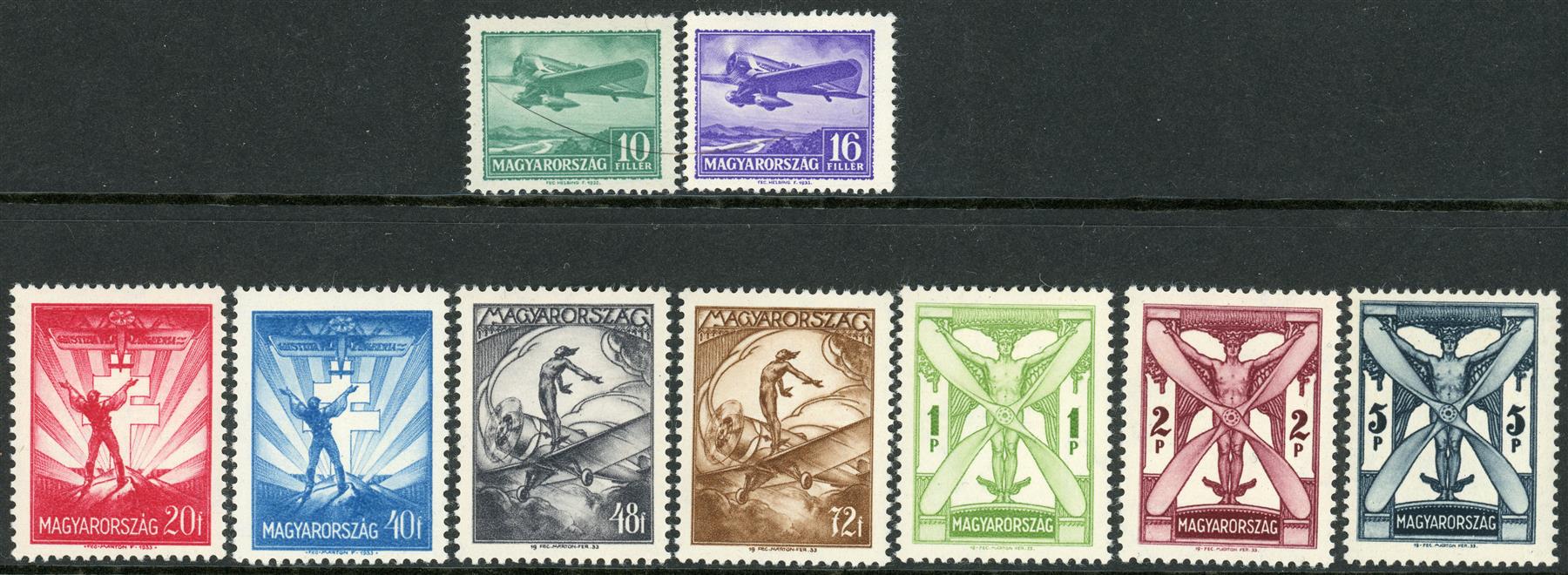 Hungary 1933 SG.554-562 M/M