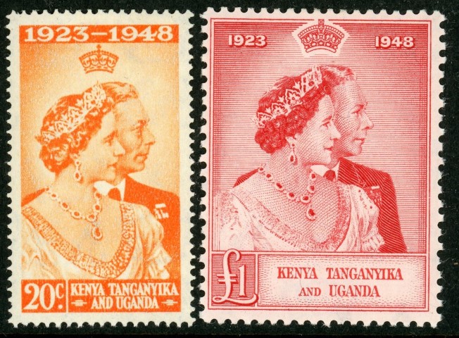 Kenya, Uganda and Tanganyika 1948 SG.157-158 M/M