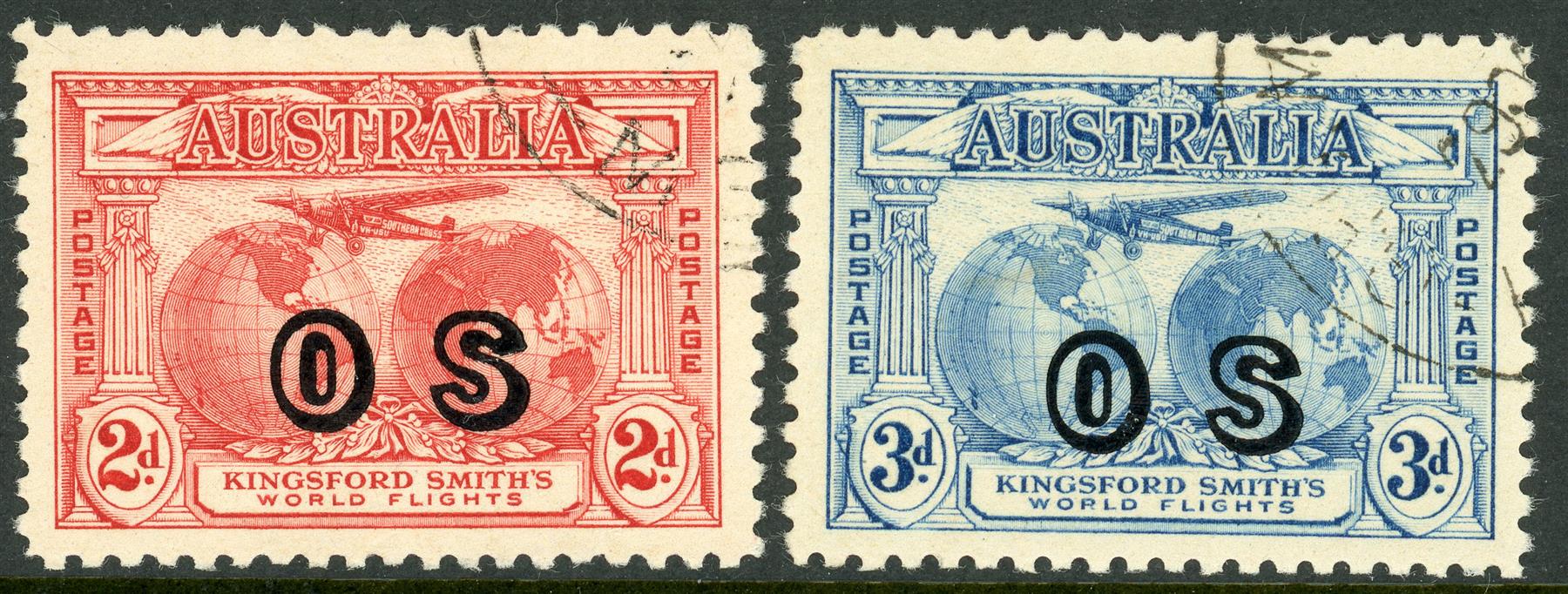 Australia / Official 1931 SG.O123-O124 F/U