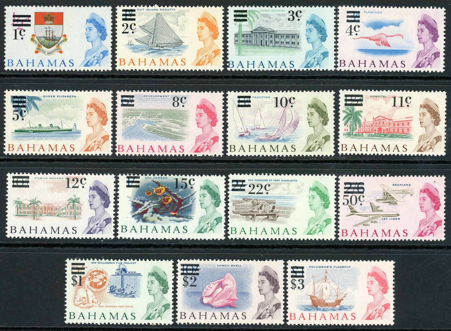 Bahamas 1966 SG.273-287 U/M