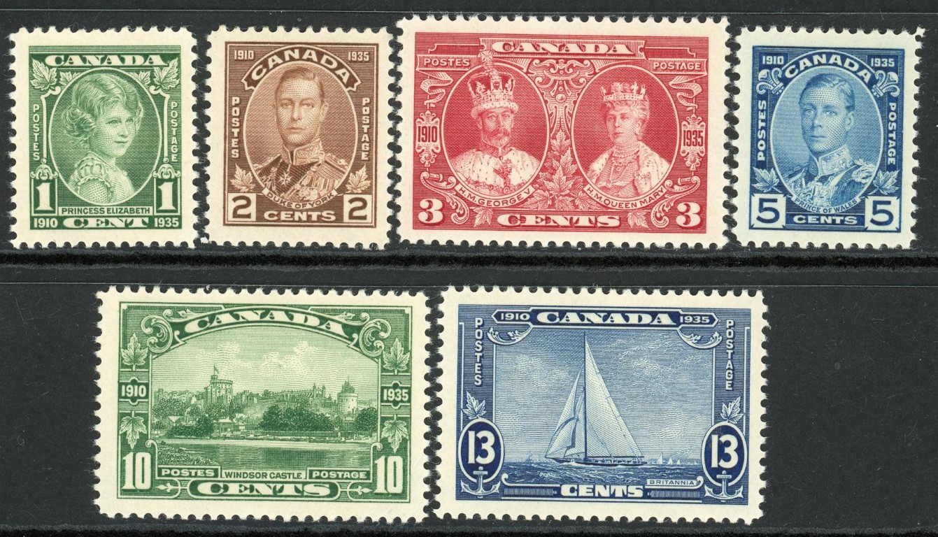 Canada 1935 SG.335-340 M/M