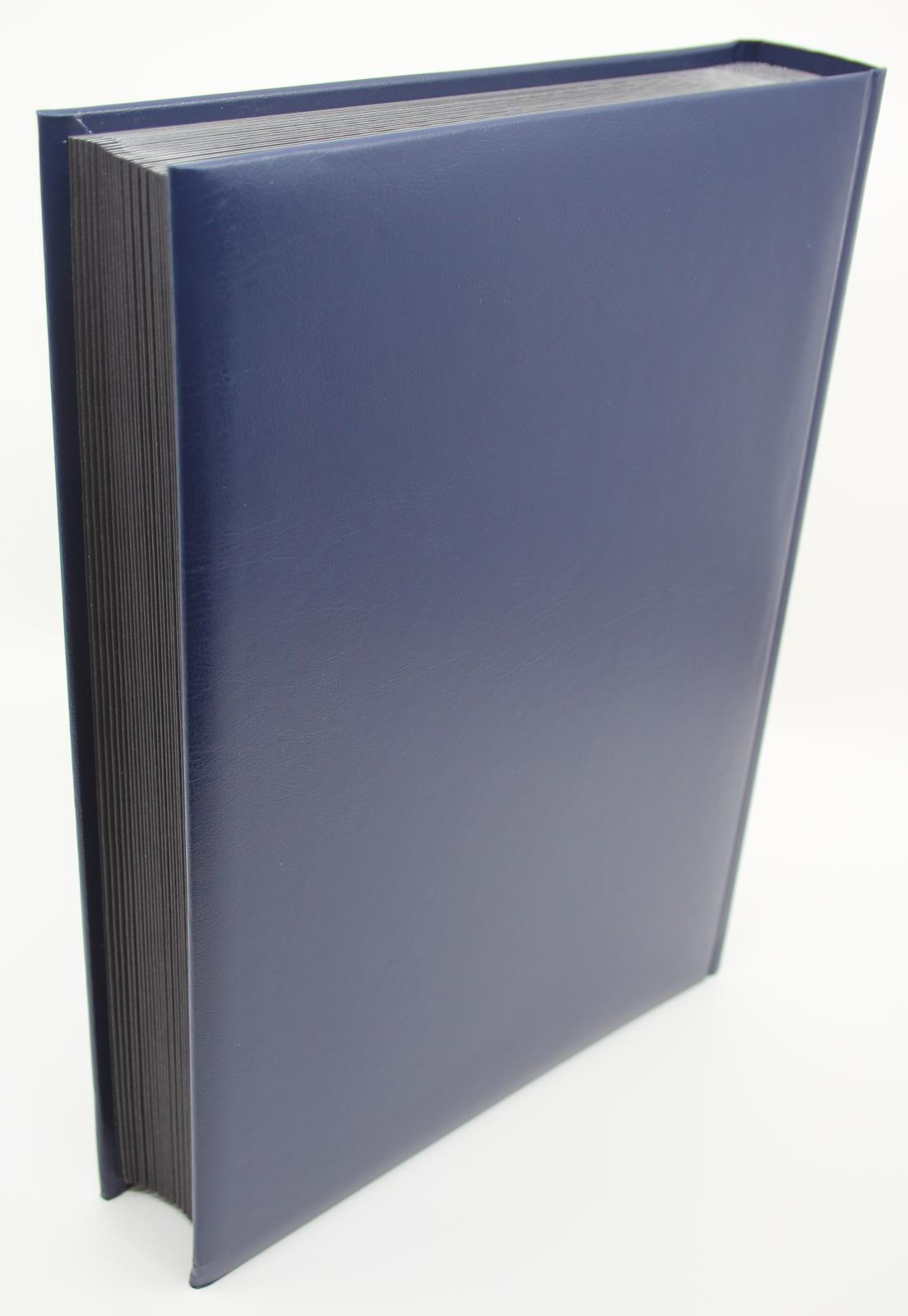 SG LUXURY Black Page Stockbook, A4, 32/64 Page, Blue