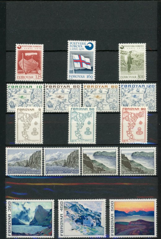 Faroe Islands 1975-76 Collectors Pack