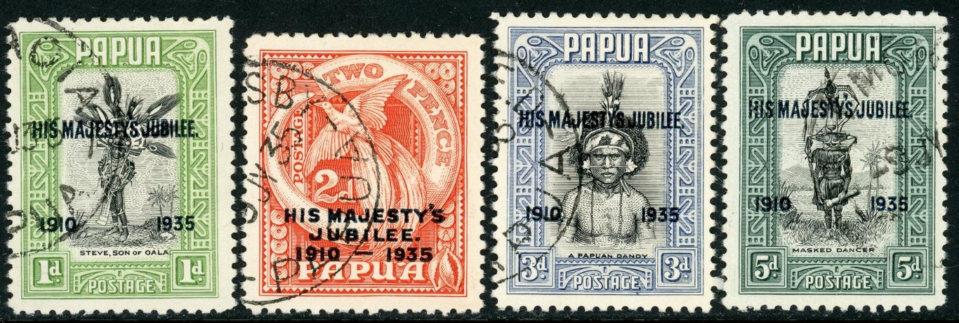 Papua 1935 SG.150-153 F/U