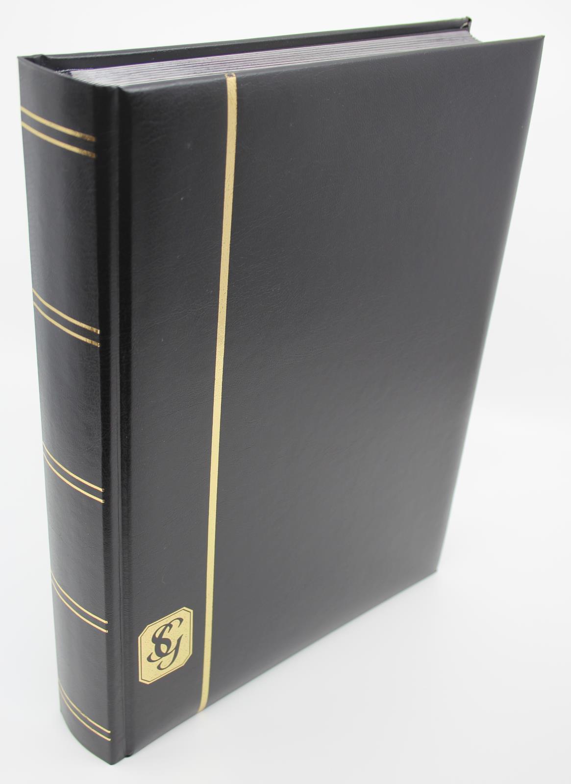 SG LUXURY Black Page Stockbook, A4, 32/64 Page, Black