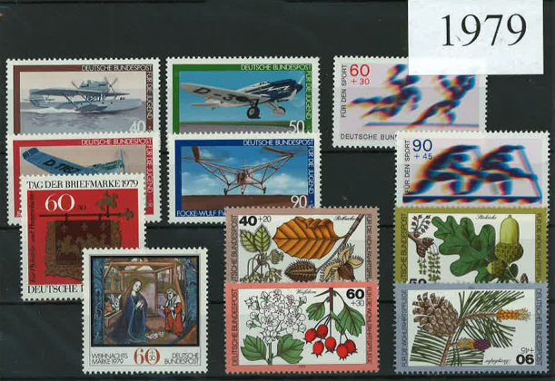 Germany Year Sets 1979 SG1881-1912 - 32 Stamps (+ 1 defs)